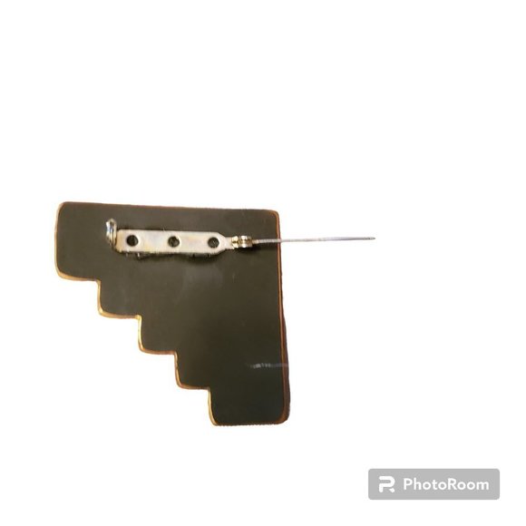 Brooch Native American Modernist Style - Picture 3 of 4